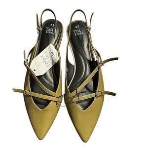 Time and Thru Green Flats(Size 10)